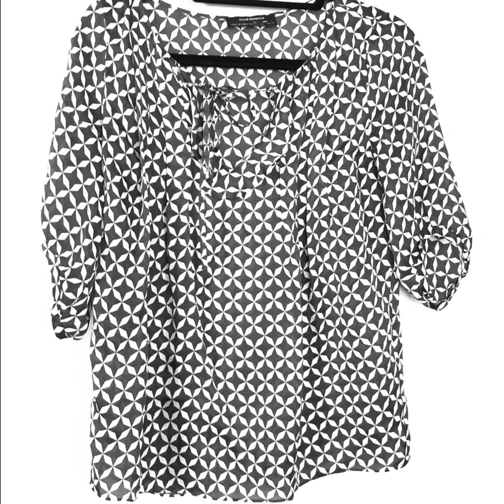 Club Monaco patterned blouse